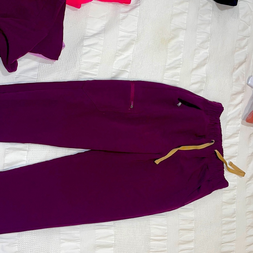 High waisted scrub bottoms- limited edition color. Sold out online.